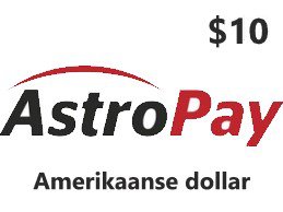 AstroPay  10 $ USD Amerikaanse dollar