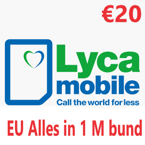 Lyca EU alles in 1M bundel €20