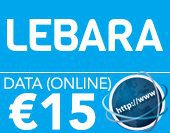 Lebara  3GB  €15 (online) ex.