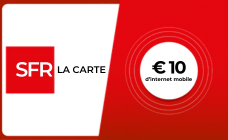 SFR LA CARTE FR INTERNET €10