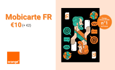 MOBICARTE FR €10 (+€2)