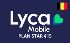 Lyca Plan Star €15 BE
