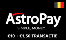 AstroPay  €10 + €1.50 Transactie BE