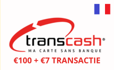 Transcash €100 BE +€ 7kosten